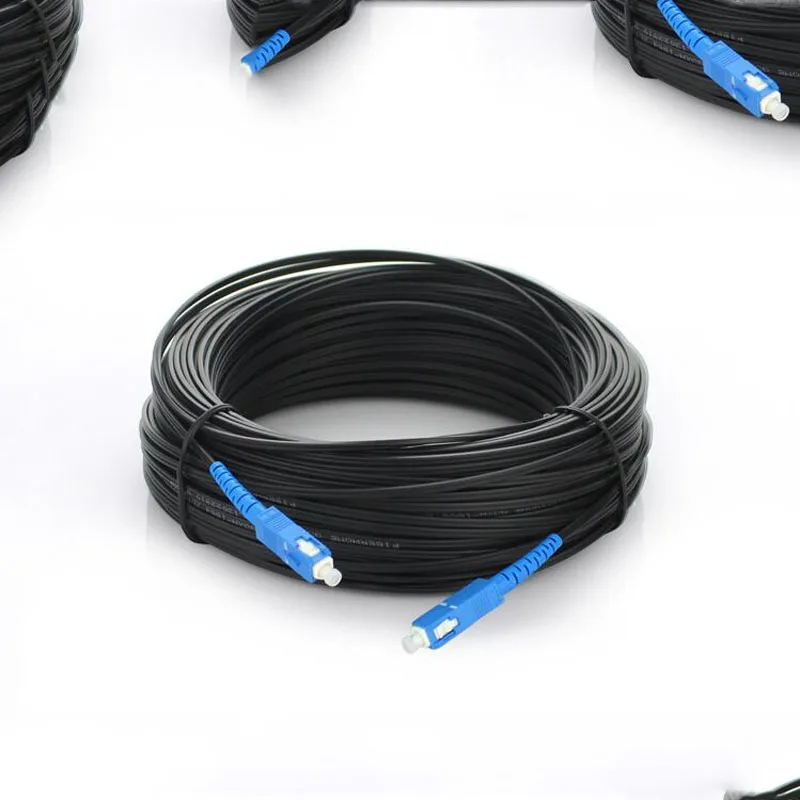 300M Outdoor SC Simplex FTTH Drop Patch Cable SC Singlemode Simplex G657A Fiber optic patch cord FTTH fiber optic jumper Cable