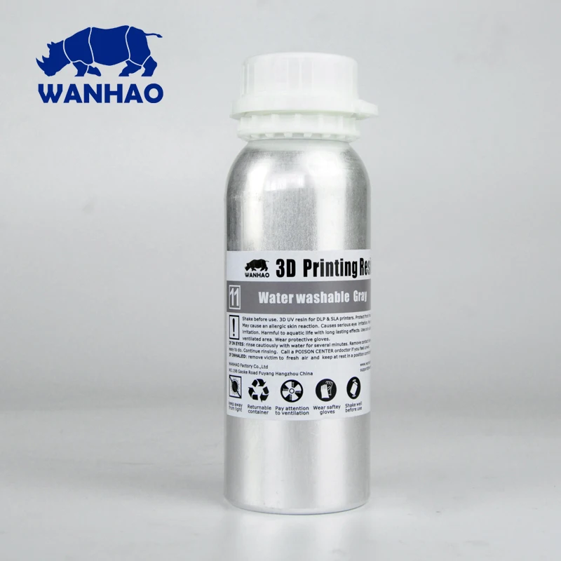 Wanhao 500ml Water Washable Resin for D7/D8/GR1 DLP SLA 3D PRINTING