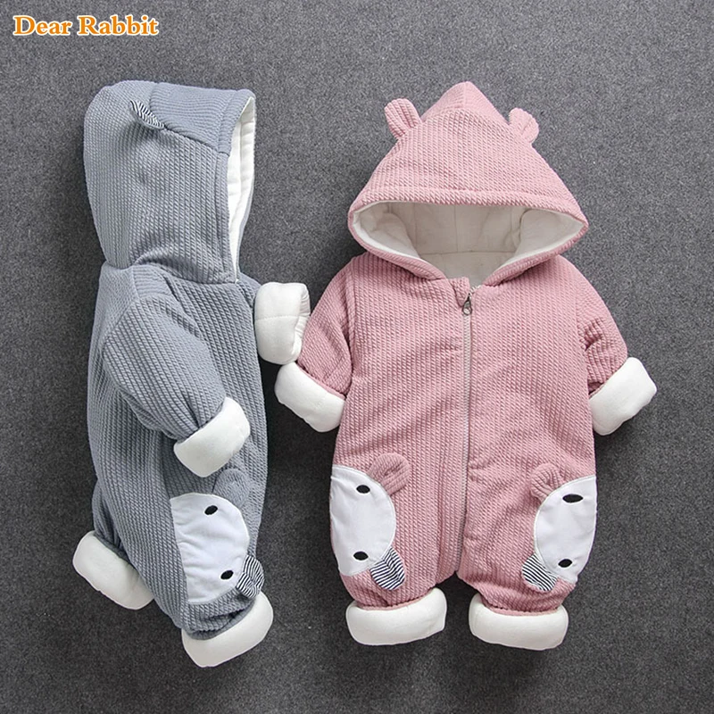 

2024 New Russia Baby costume rompers Clothes cold Winter Boy Girl Garment Thicken Warm Comfortable Pure Cotton coat jacket kids