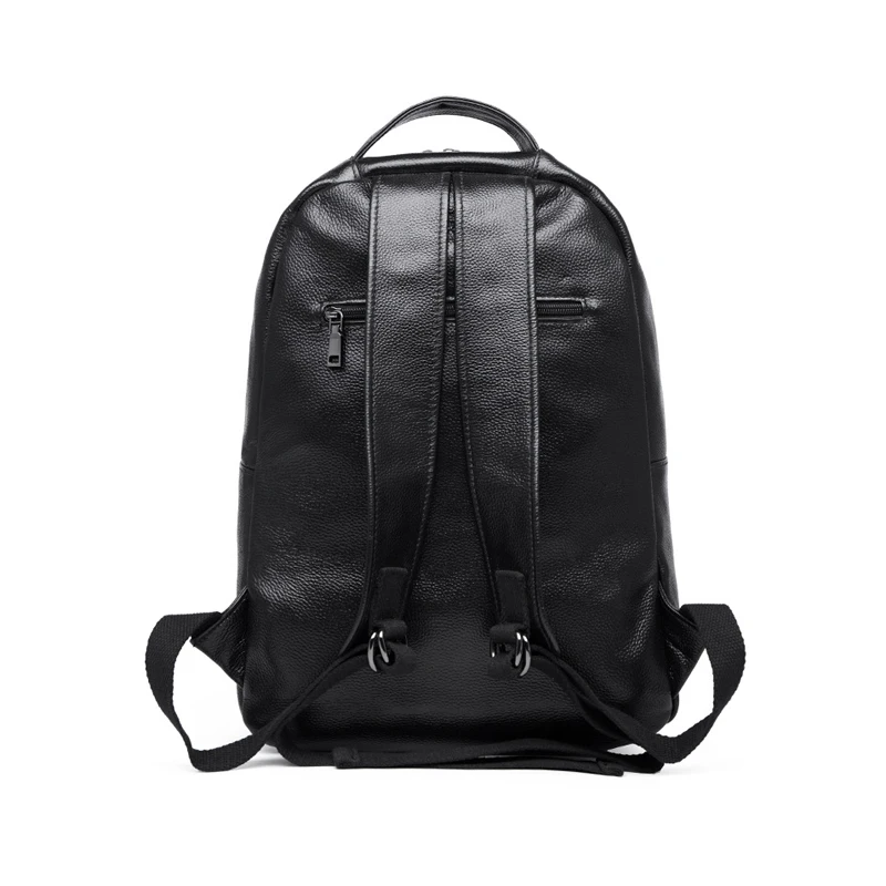 Imagem -03 - Mochilas de Couro Genuíno para Homens Jacaré Moda Mochila Estudantil de Couro Natural Real Menino Luxo Viagem Computador Laptop Bolsa 100 Genuíno