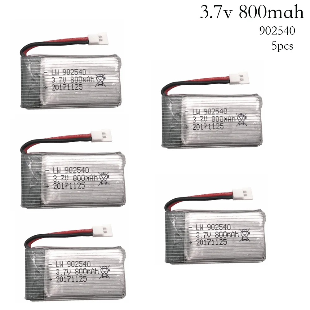 3.7โวลต์800มิลลิแอมป์ชั่วโมง30C LiPo แบตเตอรี่สำหรับ SYMA X5C X5SC X5SW ยอดขาย Q7จมูกแบตเตอรี่สำหรับ SYMA จมูก RC แบตเตอรี่902540