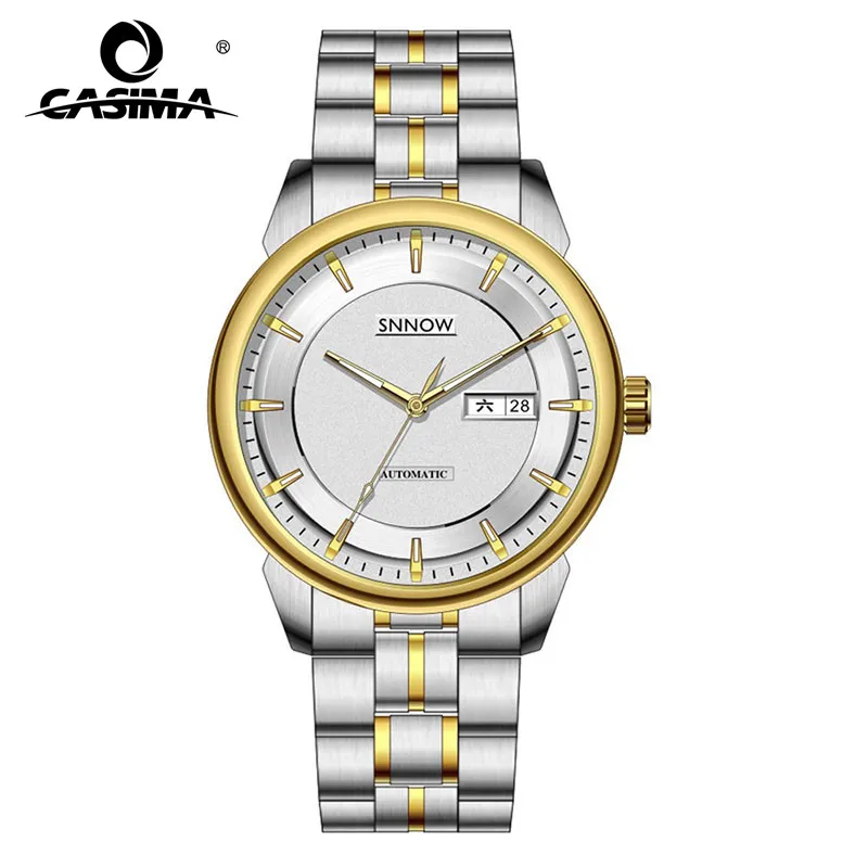 

CASIMA Brand fashion automatic mechanical watches men's luxury elegant business men watch waterproof #8804