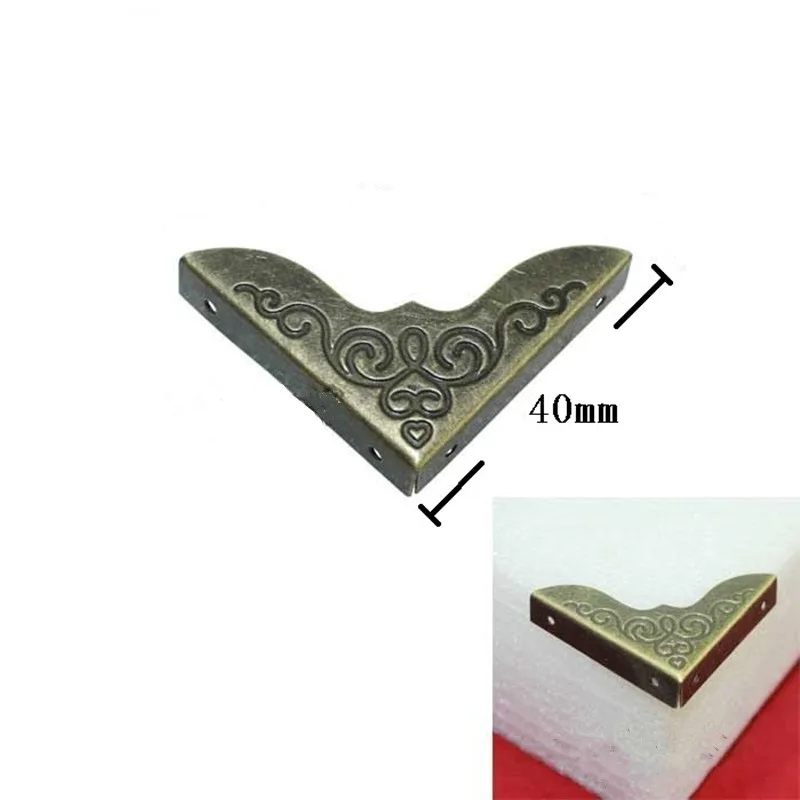 Bulk Bronze Triangle Corner ,Wooden Box Corners,Furniture Protectors,Decor For Wooden Box,Pattern Carved Covers,Vintage style