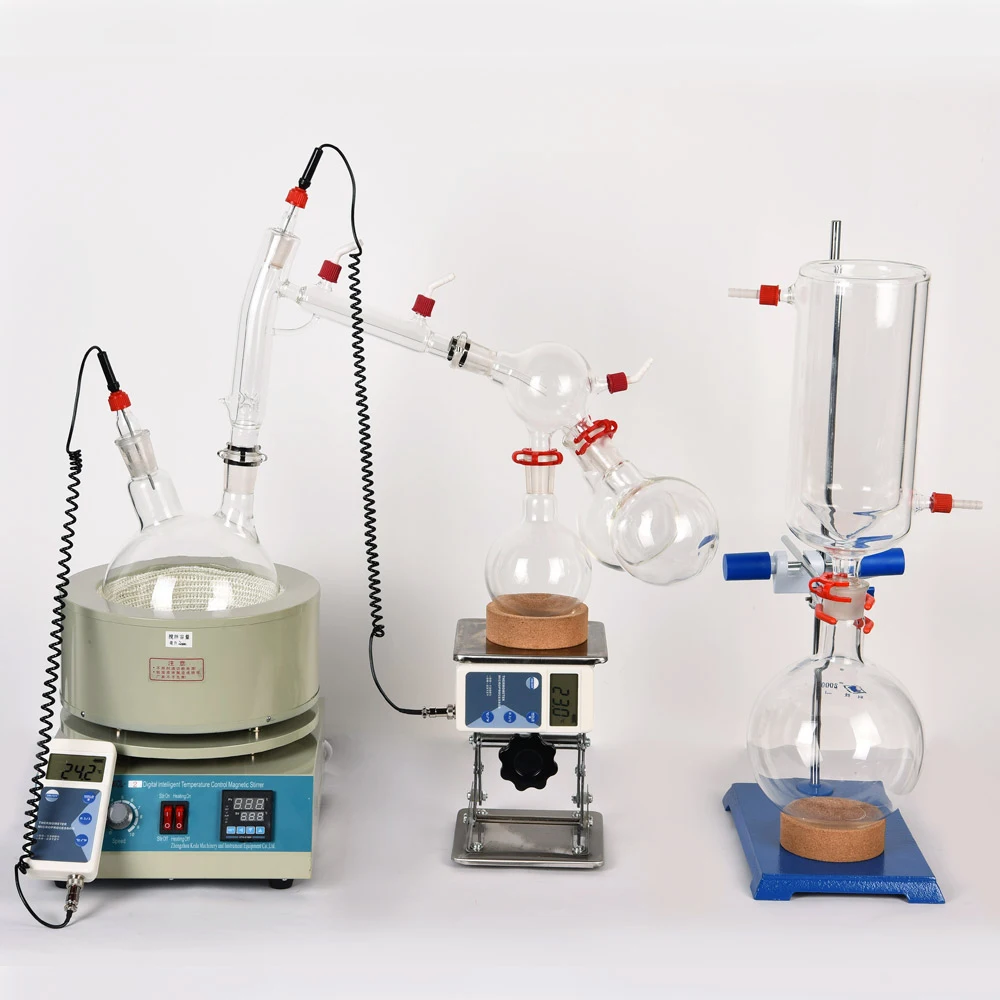 ZOIBKD Laboratory Equipment SPD-2L Short Path Distillation With 2L Heating Mantle And Magnetic Stirring Function