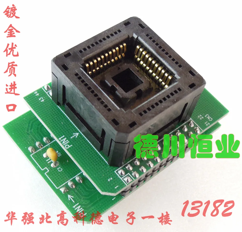 Plcc44 To Dip40 Plcc44 Conversion Base Burning Block Test Block Ic120-0444-306