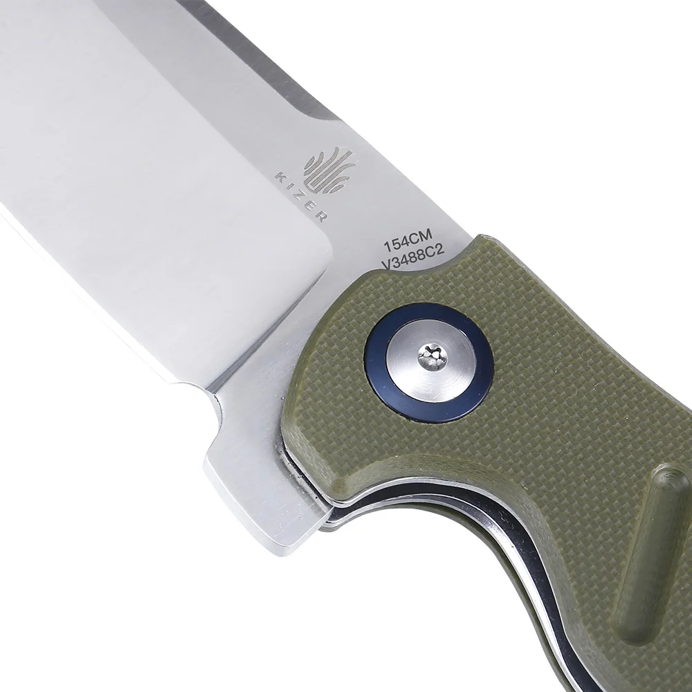 Imagem -06 - Kizer-survival Sheepdog Knife Mini Faca Ferramentas Manuais Nadadeira para Resgate Rolamento de Esferas C01c V3488c2 de Alta Qualidade