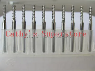 0.8-1.8mm NEW CNC PCB Bits, 10pcs PCB End Milling Cutting Tool Set for Print Circuit Board Drill