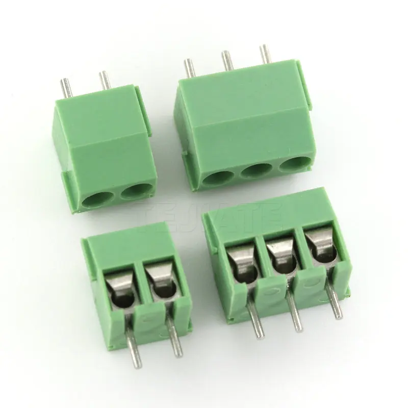 10pcs MG/KF350-2P 3P Green Pin Screw Terminal Block Connector KF350 3.5mm Pitch amphenol connector 250V/10A