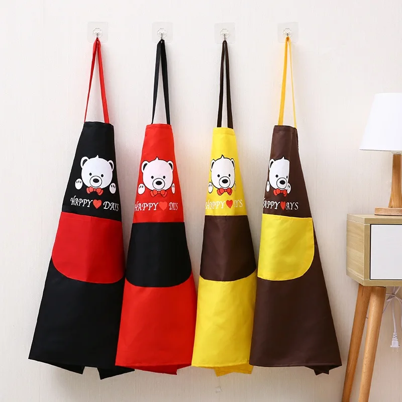 Knife Fork Printed Aprons Adjustable Cooking Kitchen Apron Brief Chef Waiter Water Oil Proof Apron for Women Nordic Apron Bid