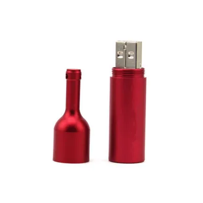 Popular Creative wine bottle usb flash drive 4g 8g pen drive 16g 32GB 64gb memory stick pendrive flash disk gifts