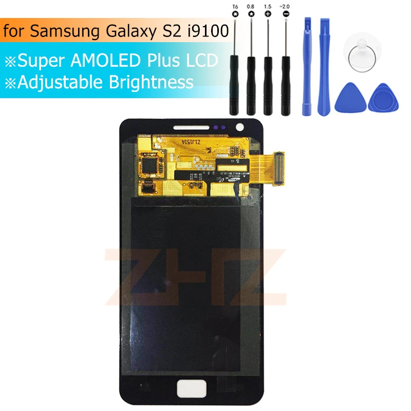 Super Amoled For Samsung Galaxy S2 i9100 LCD Display Touch Screen Digitizer Assembly for Galaxy S2 Replacement Repair Parts