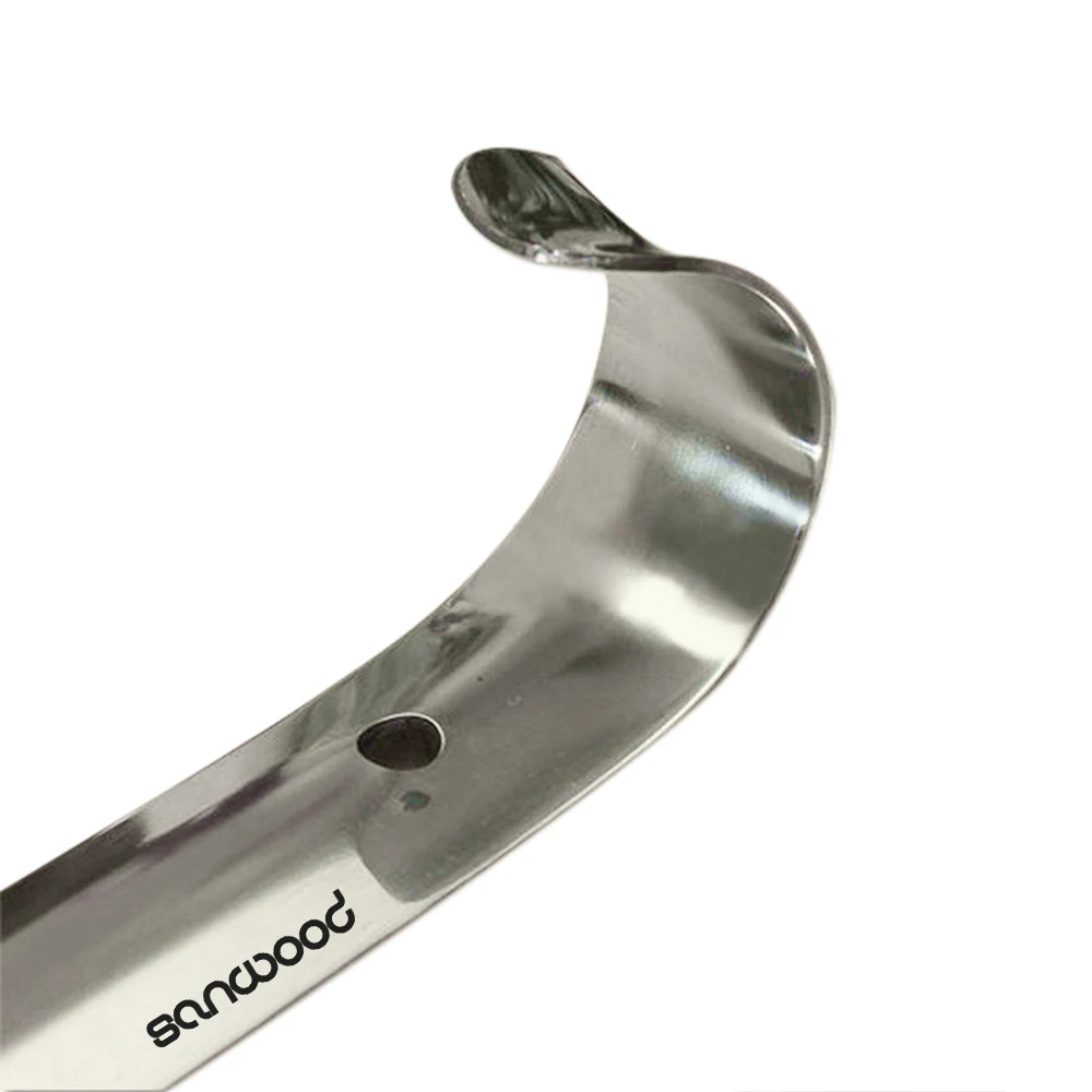 Durable Handle Professional Metal Silver Color Shoe Horn Easy to Use Convenient Lifter Long Shoespooner 9IGT