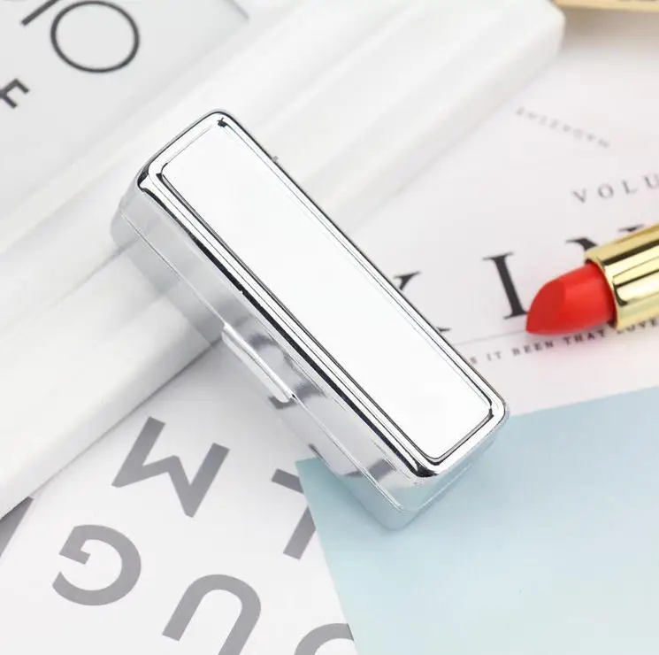 

200Pcs Blank Metal Lip stick Box pill Cases Holder Inside with Mirror Personlized Logo Gift Free Shipping SN1447