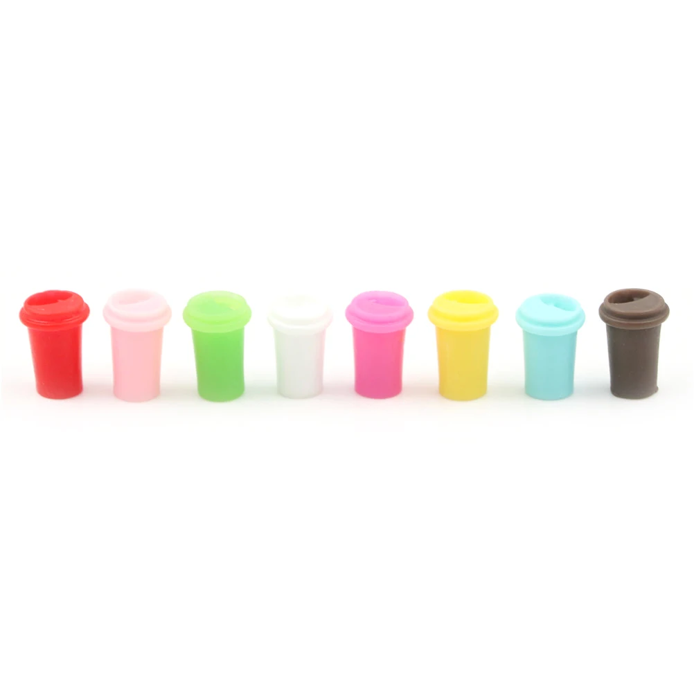 New 1:12 Scale Mini Dollhouse Mini Lemon Milk Tea Water Cup Miniature Dollhouse Accessories Cups Toy Decoration Gifts