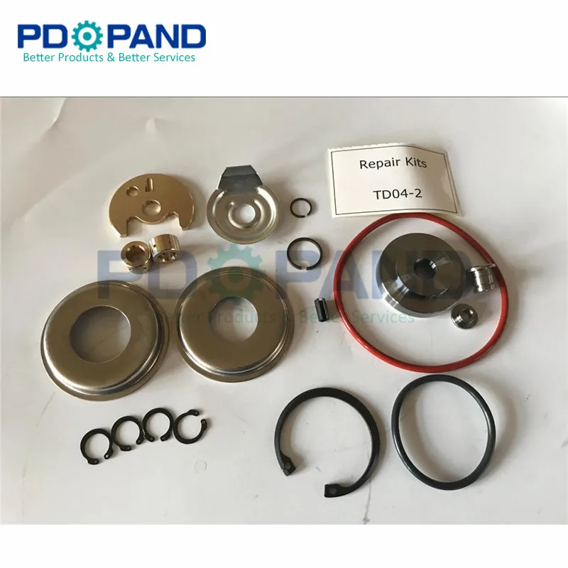 Turbocharger repair rebuilding kits set 49377 for Mitsubishi Pajero 2.5L TD04 turbo charger flate back compressor wheel