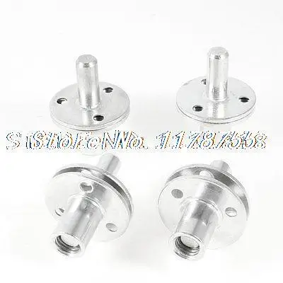 

4 Sets Metal M12 Thread Sleeve Nuts Bed Fittings for Furniture Beds