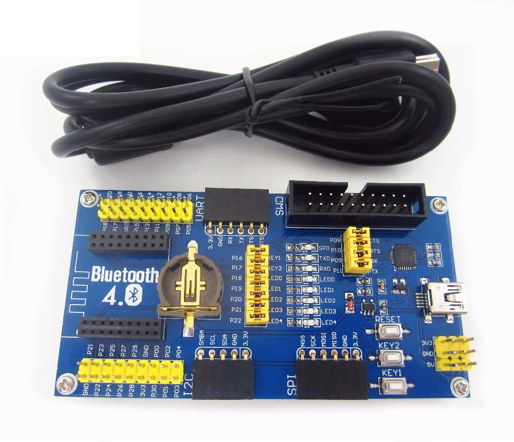 1pcs NRF51822 development board ble4.0 Bluetooth module development board 2.4G low power Kit
