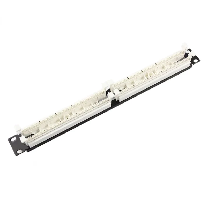 1U 19Inch 110 Type 100Pairs IDC Rack Mount Voice Patch Panel Cat3 RJ45 RJ11 110  Wiring Block Telephone Patch Panel