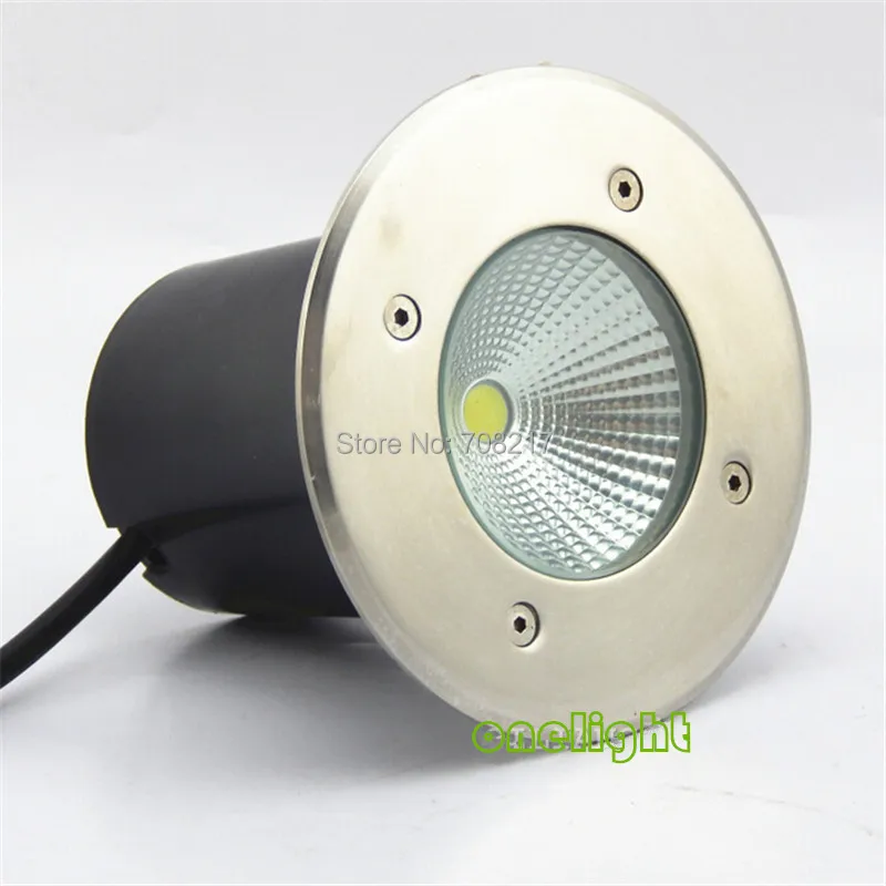 Miễn phí vận chuyển (6 cái/lốc) Màu Trắng Warm trắng 15 Wát COB LED ánh sáng dưới đất AC85-265V/DC12V LED ngoài trời chiếu sáng