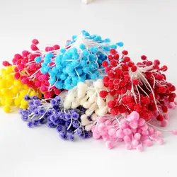 5mm 400pcs/lot Glass Multi Color Flower Stamen Floral Stamen For DIY Cake/Wedding Decoration Artificial Flowers DIY