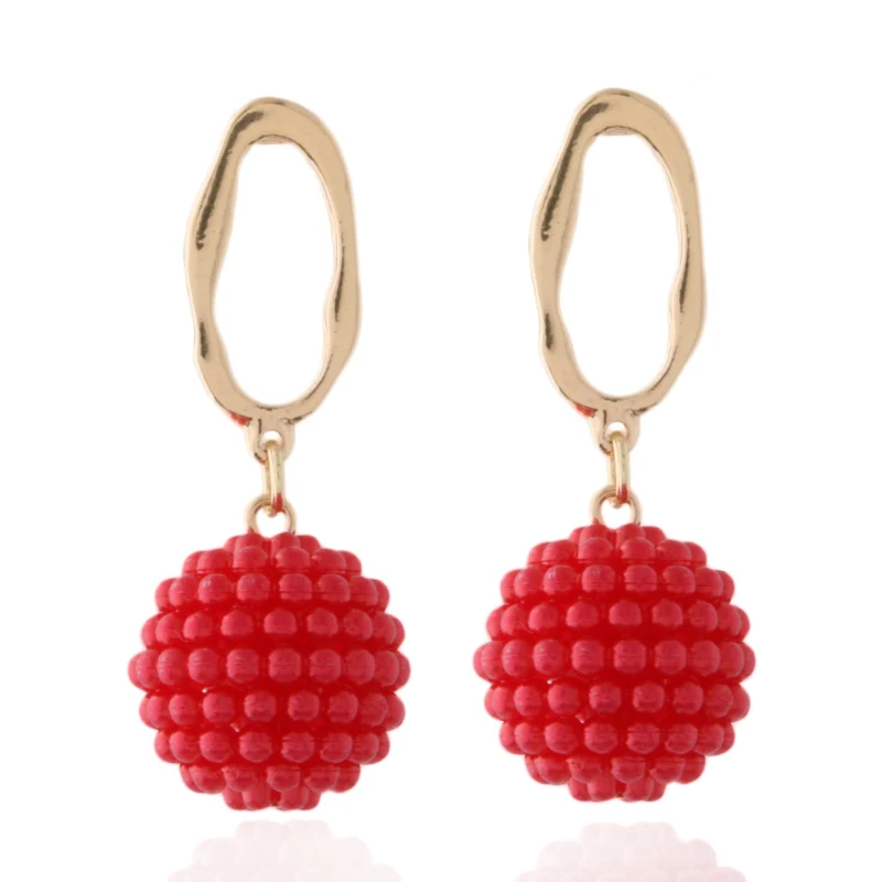 NeeFu WoFu Drop Freshwater Pearl Dangle Earring For Woman Brand Gold Color Irregular Charms Oorbellen Wholesale Fashion Jewelry