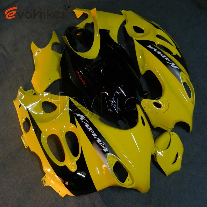 

Full fairing kits for GSX600F 2003 2004 2005 2006 Katana yellow GSX 600F 03 04 05 06 motorcycle panels Body Kit