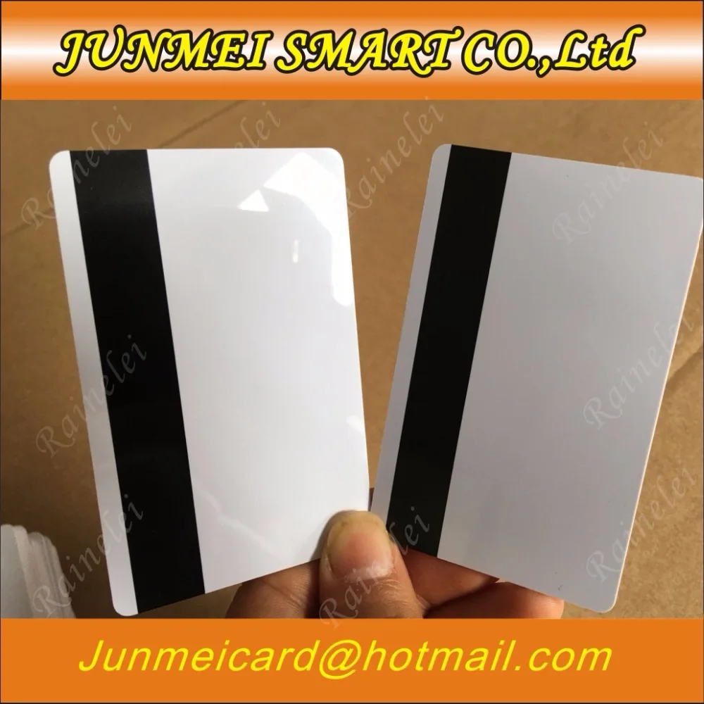 100 قطعة من البلاستيك فارغة بطاقة الشريط المغناطيسي هيكو 2750 OE 3 المسار البطاقة البلاستيكية 30Mil البطاقة المغناطيسية مع للطباعة للطابعة بطاقة #6