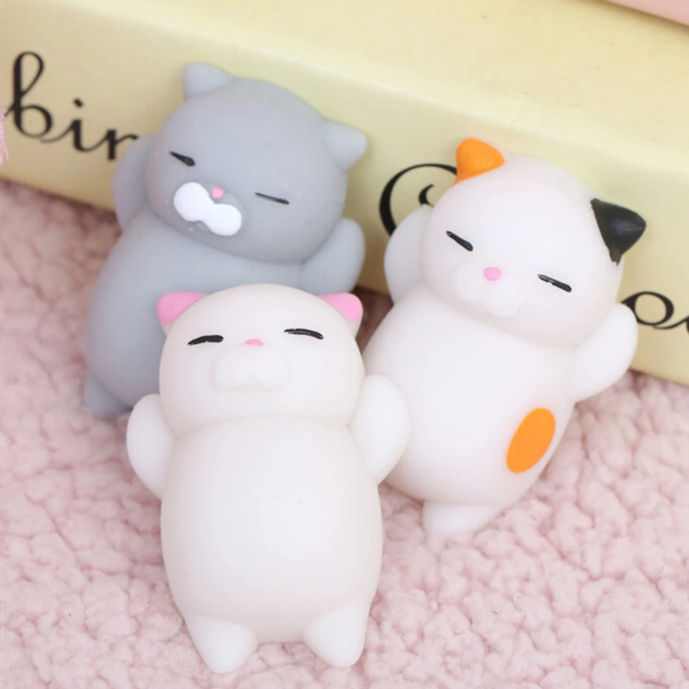 Cute Cat//Sea Lion/pig Slow Rising Mini Soft Silicone Squishy Fidget anti-stress Hand Squeeze Pinch Toy Phone straps Accessories