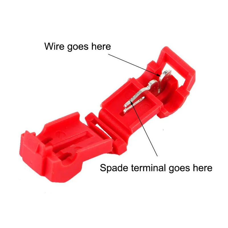 120 PCS T Tap Electrical Connectors Quick Wire Splice Taps and Insulated Male Quick Disconnect Terminals (Yellow, Red Blue) image 5