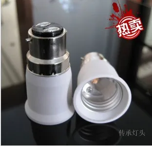 Enchufe de conversión de B22-E27, base de tornillo, enchufe de conversión LED