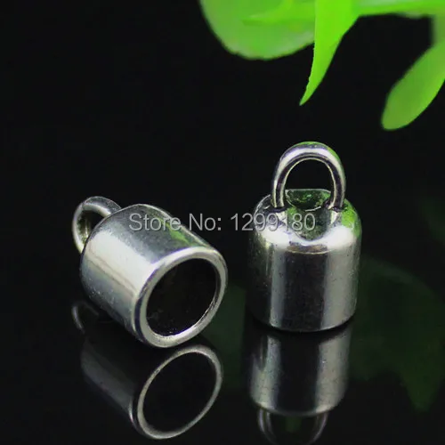 

6 мм круглые обжимные концевые зажимы для шнуров, концевые зажимы для ожерелий, браслетов, веревок, коннекторы, застежки, аксессуары «сделай сам» 9x1 4 мм 20 шт. K00520