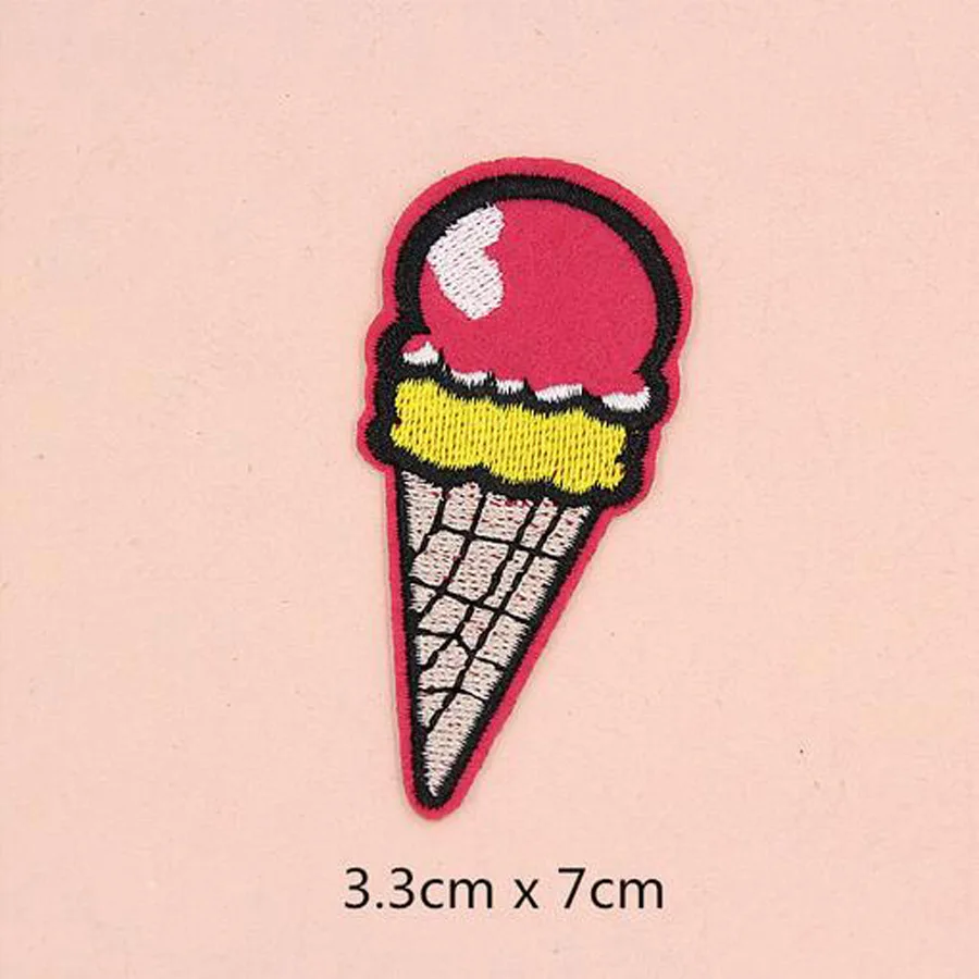 Hamburger Cactus Patches Cap Shoe Iron On Embroidered Appliques DIY Apparel Accessories Patch For Clothing Fabric Badges BU64