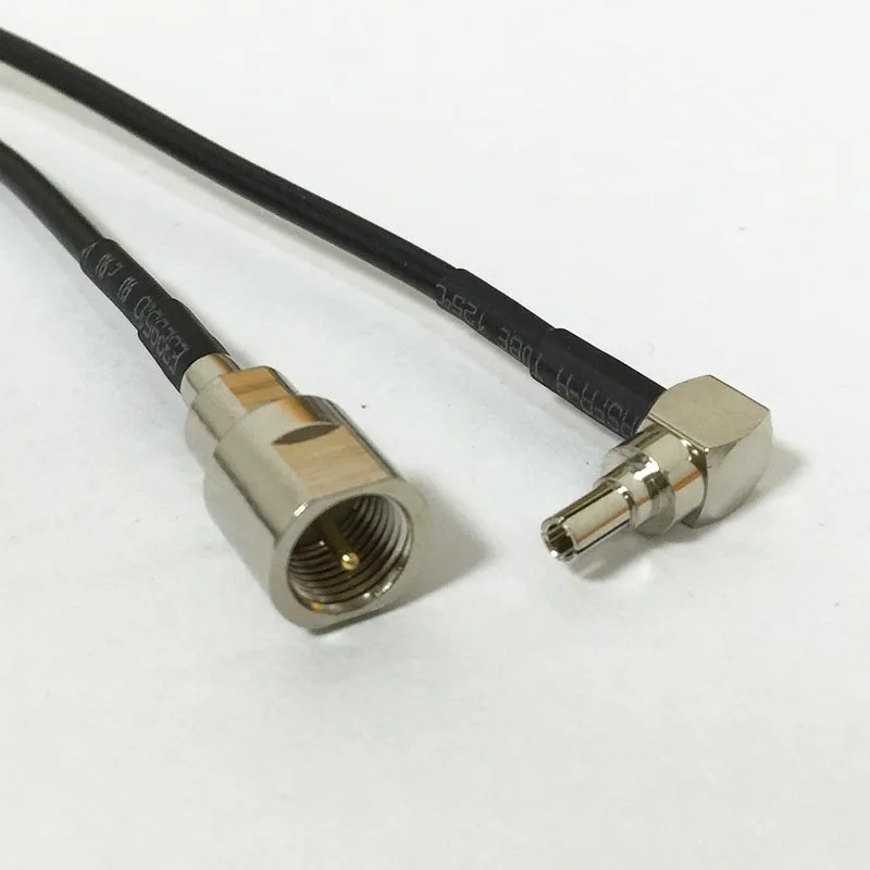 Nieuwe Fme Mannelijke Schakelaar Crc9 Haakse Pigtail Kabel Adapter Rg174 Groothandel 20Cm 8"