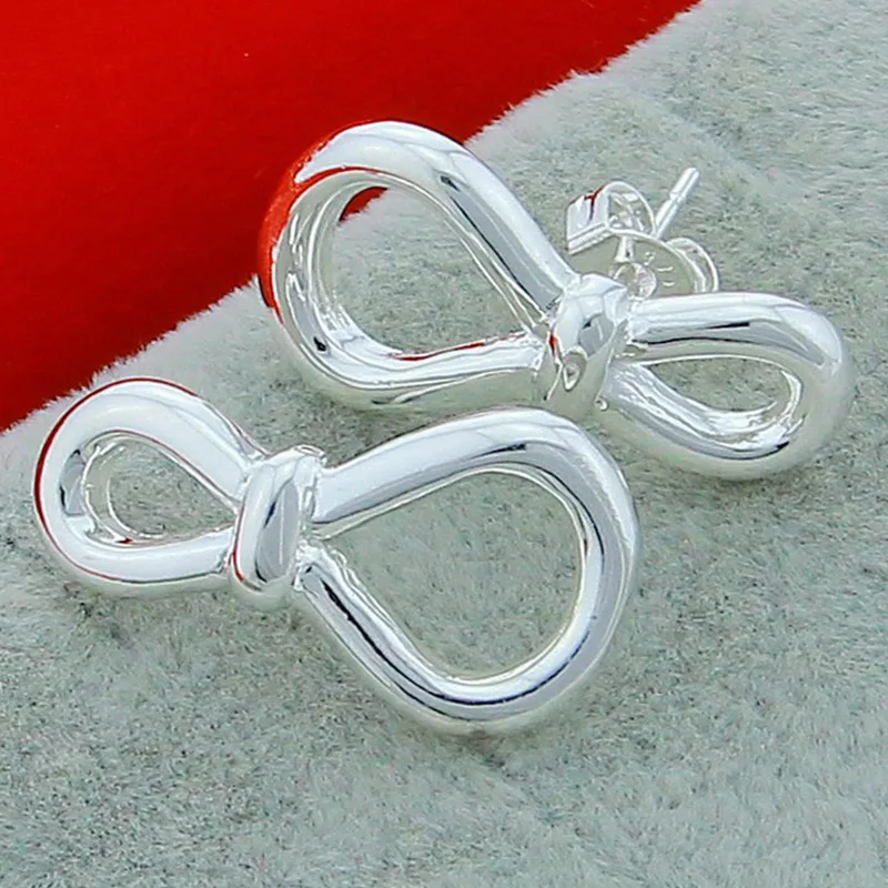 New Arrival 925 Silver 8 Word Earring For Women Wedding Jewelry