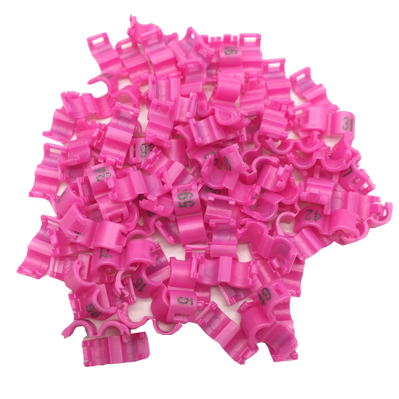100Pcs Inner 2.7mm 3mm 4mm 4.5mm 5mm Bird Dove Pigeon Parrot Leg Rings Small Birds Foot Rings Bird Clip Ring