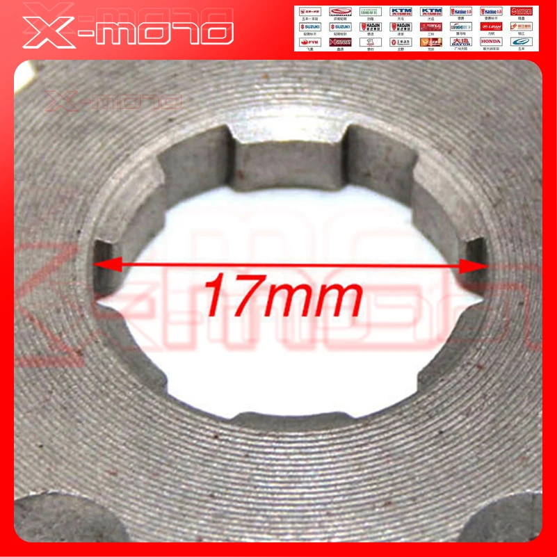 428 12 T Tooth 17mm ID Front Engine Sprocket for CRF XR 50 70 KLX110 TTR Dirt Pit Bike ATV Quad Moped Buggy Scooter Motorcycle