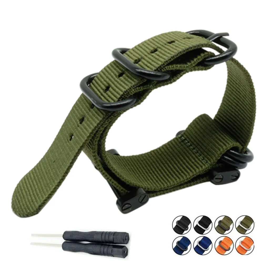 

For Suunto Core Military Heavy Duty 5 Ring nylon Diver Watch Strap Band Bracelet Adapters Kit and Tool