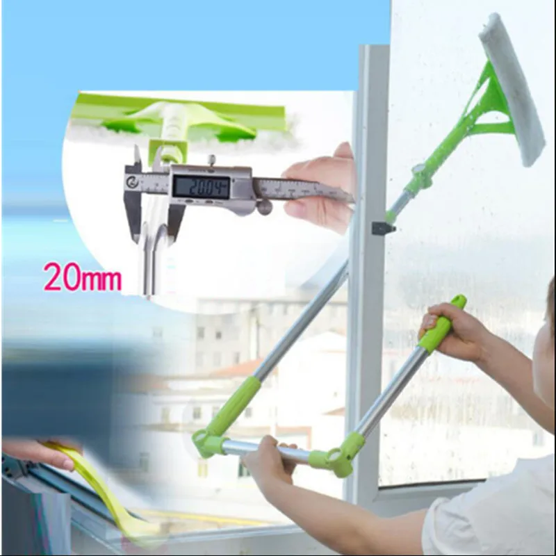 Telescopic High-rise Cleaning Glass Sponge Mop Multi Cleaner Brush Washing Windows Dust Brush Easy Clean the Windows Hobot