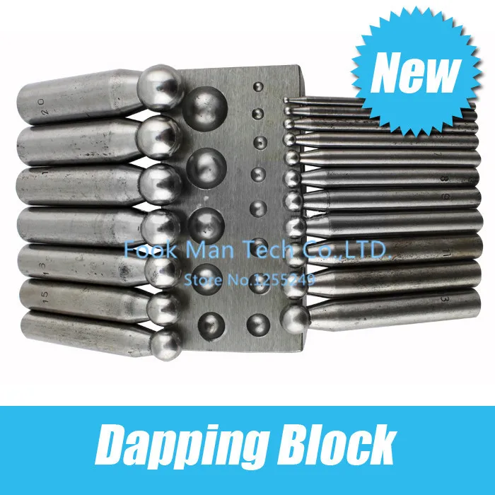 

dapping punches and block set (14pcs),Flat Dapping Block For Jewelry, Jewelry tool ,Jewelry Making Supplies,Engraving tool