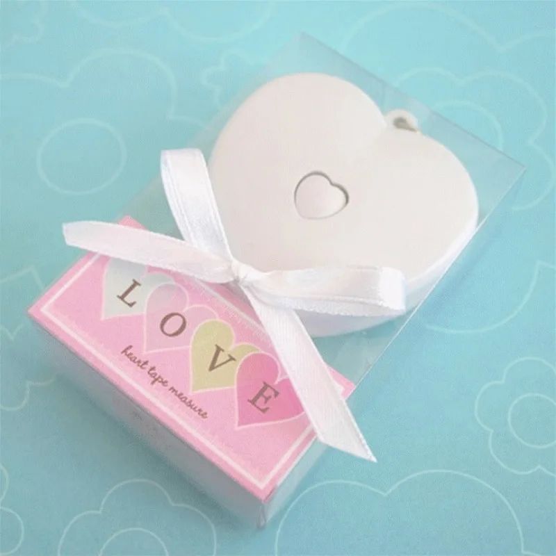 100pcs love heart tape measure bridal shower favors birthday party gifts WB86