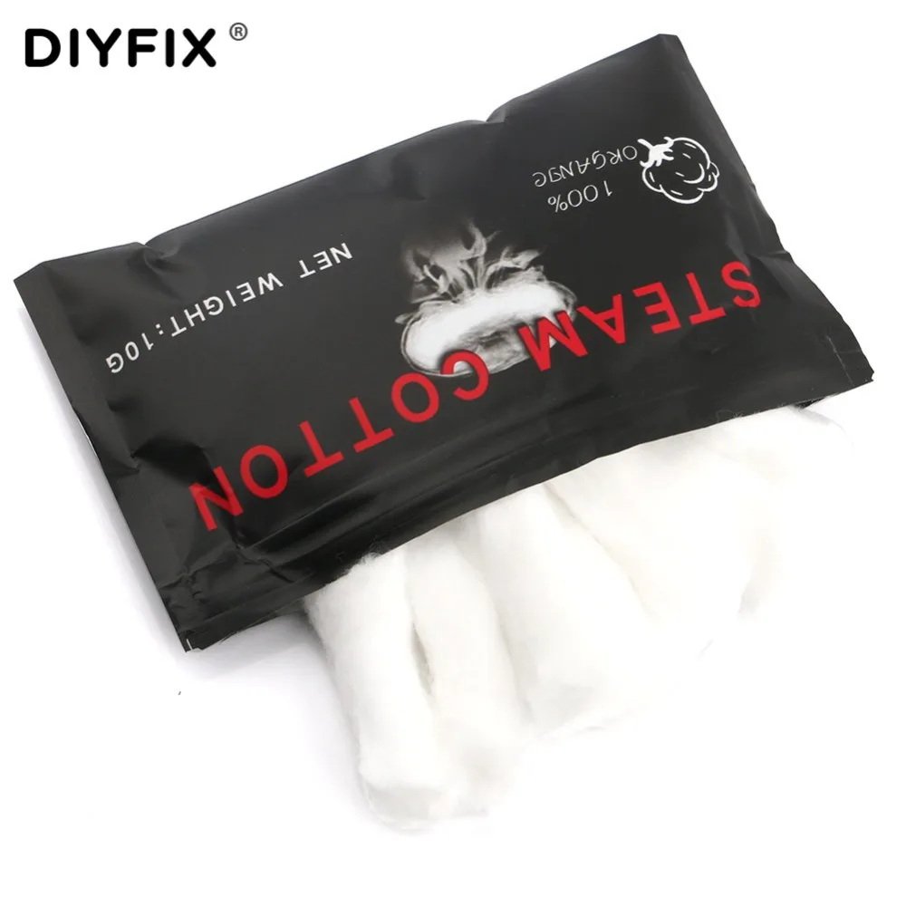 DIYFIX القطن العضوي لحم الخنزير المقدد كيندو Vape Cottons للسجائر الإلكترونية القابلة لإعادة البناء RDA RBA لتقوم بها بنفسك البخاخة بخار القطن التبعي