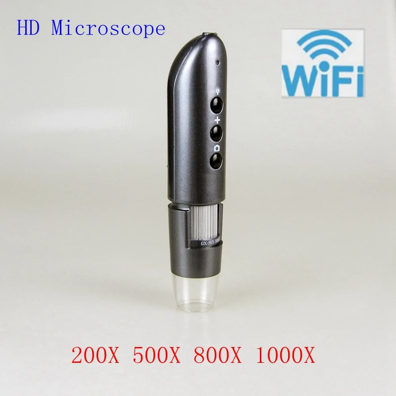 

WIFI Mobile Phone Microscope 200X 500X 800X 1000X wifi Digital Magnifying Lens For IOS Android Photo Video HD Wireless Magnifier