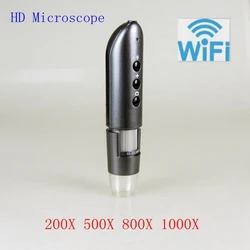 Microscopio per telefono cellulare WIFI 200X 500X 800X 1000X lente d'ingrandimento digitale wifi per IOS Android Photo Video lente d'ingrandimento wireless HD