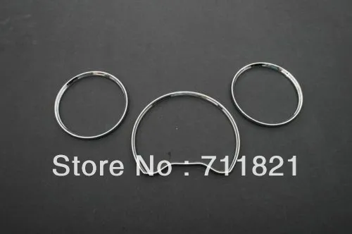 Chrome Dash Board Gauge Ring Set For Mercedes Benz W210 95-99 E Class