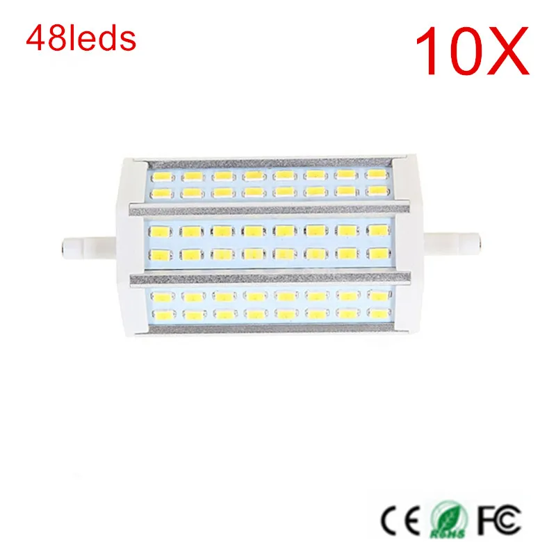 

R7S Lamp 48pcs SMD5730 R7S LED Light Warm White/Cold White AC85-265V R7S LED Ceiling light High Power 10PCS Free SHIP