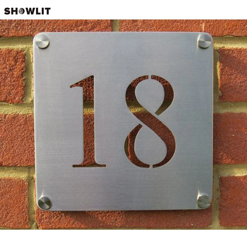 

Custom Door Number Sign In Stainless Steel