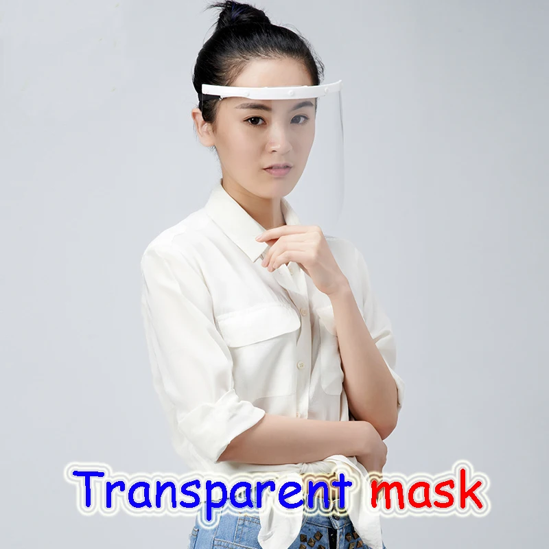 

2022 The New High definition Transparent mask PC material 2 kinds Anti-fog Food mask Changeable angle Hygienic mask