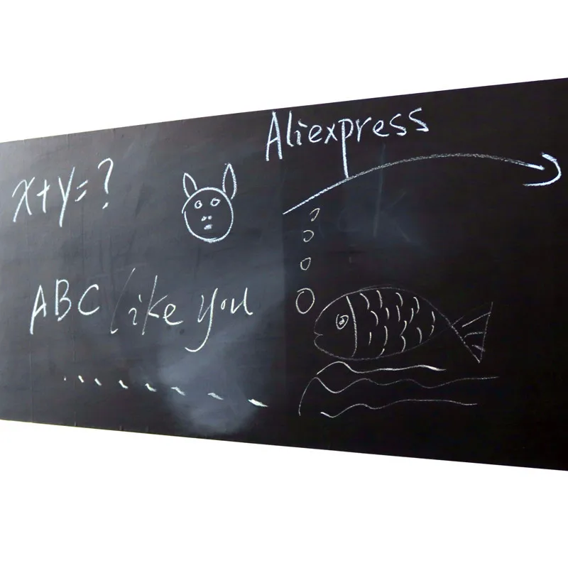 1 pc 45 × 100 センチメートル黒板ステッカーリムーバブルビニール描画消去可能な黒板学習オフィス掲示板メッセージボード