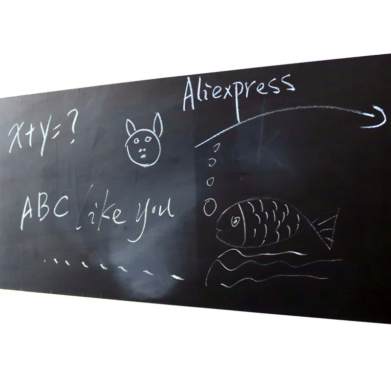 Imagem -05 - Removível Vinil Blackboard Adesivos Blackboard Apagável Message Board Office Notice Board 45x100cm pc