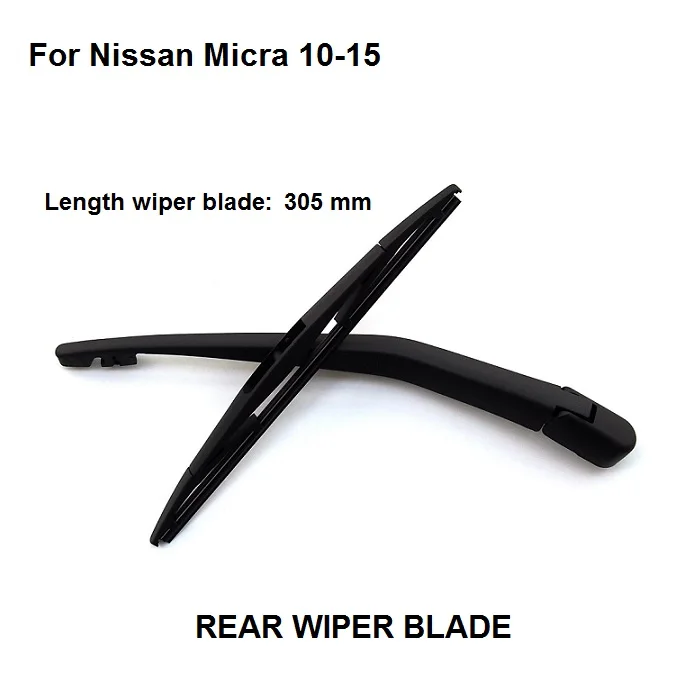 REAR WINDSCREEN WIPER ARM AND BLADE SET FOR NISSAN MICRA K13 MK4 IV ONWARDS 2010